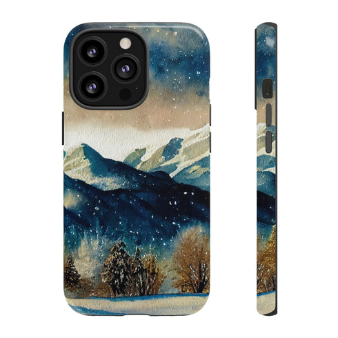 Snowy Colorado Rocky Mountains - Impact Resistant Phone Case iPhone 13 Pro Glossy
